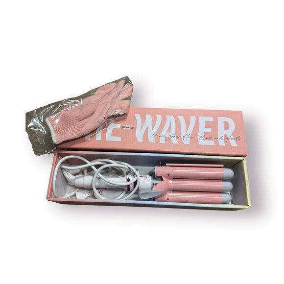 INH Hair Waver Iron - 3 Barrel Curling Iron Ceramic Hot Curling Wand‎ Tool - Picture 5 of 5